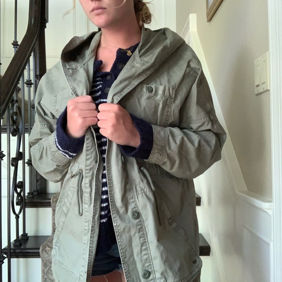 American Eagle oversized green army jacket - Picture 2 of 4